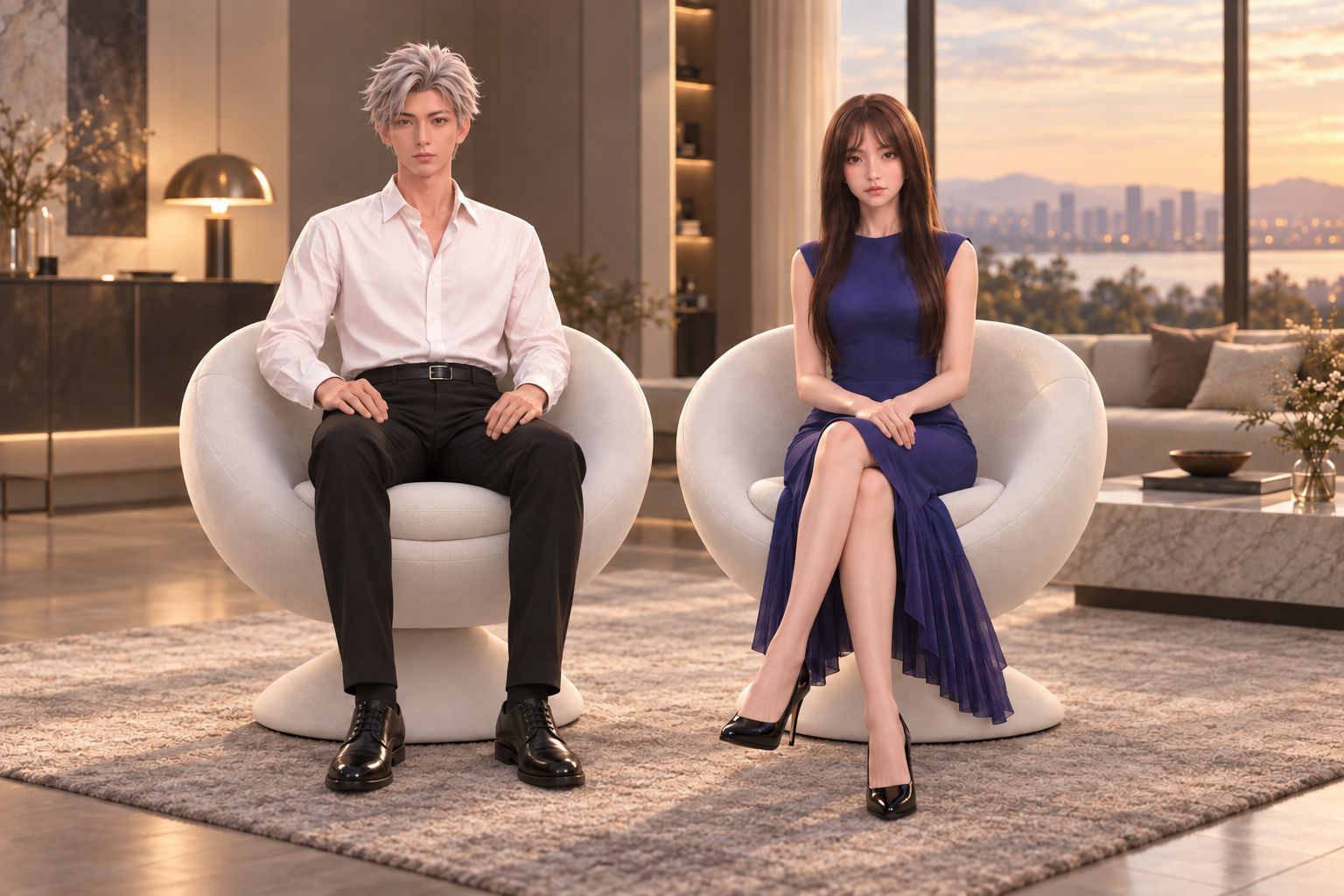 EX-C1 男女款 AI 美学陪伴机器人